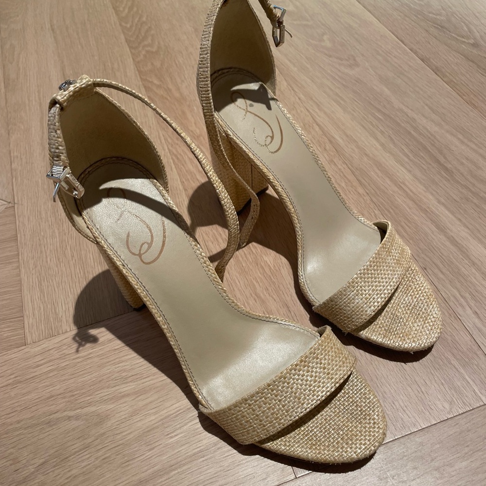 Sam Edelman Elegant Tan Heeled Sandals